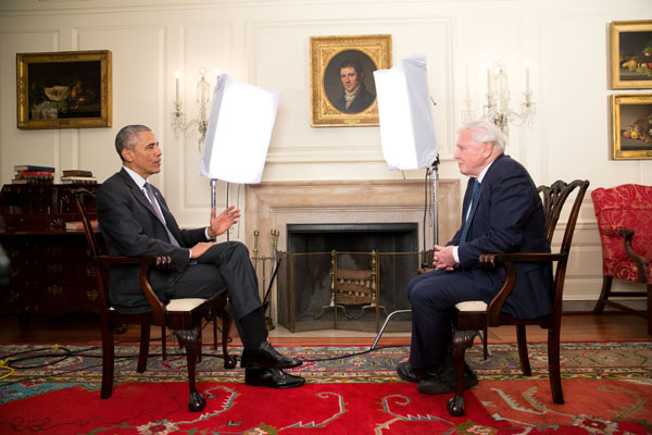 President Obama Meets Sir David Attenborough