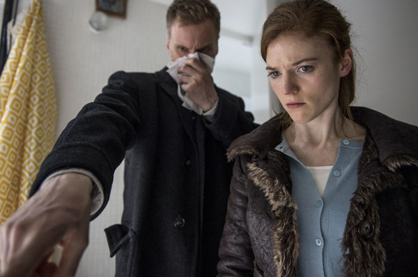 Luther: Season 4 special: Darren Boyd as DCI Theo Bloom and Rose Leslie as DS Emma Jones