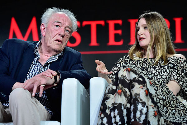 Churchill's Secret Michael Gambon Romola Garai at Winter 2016 TCA