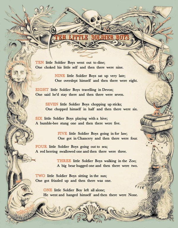 Ten Little Soldier Boys poem